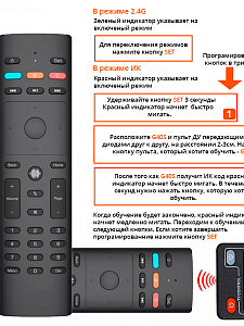 Пульт универсальный с голосовым управлением для телевизоров и медиаплееров Орбита OT-DVC34