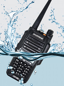 Рация Baofeng UV-9R 7W с гарнитурой черная