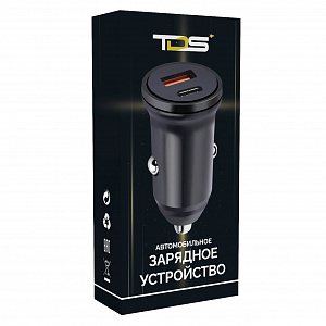 TDS TS-CAU39 ЗУ авто USB (PD20W+QC3.0, 3000mA)