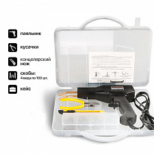 Паяльник для пластика, бамперов, пистолет для ремонта пластмассы со скобами Помощник PM-INP41
