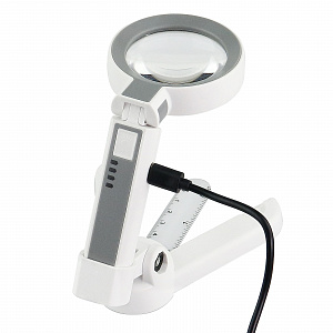 Лупа ручная, лупа настольная увеличительная с подсветкой Орбита OT-INL93