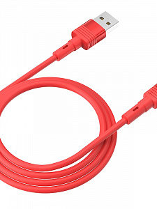 HOCO U82 Красный кабель USB 2.4A (microUSB) 1.2м