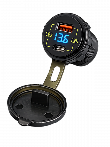 TDS TS-CAU58 Синий разветвитель авто (Врезной)