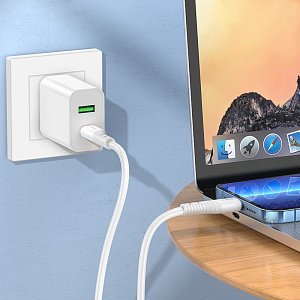 HOCO X97 Белый кабель PD20W (iOS Lighting-TYPE-C) 1м