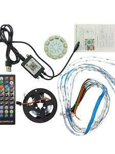 Светодиодная Bluetooth лента Фейерверк с пультом Огонёк OG-LDL39 30см