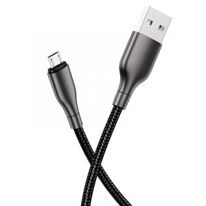 BOROFONE BX45 Черный кабель USB 2.4A (microUSB) 1м