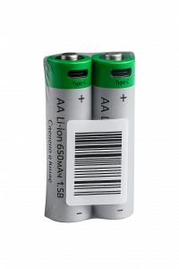 Аккумулятор пальчиковый AA R6, 650мАч, 1.5V от USB Type-C, 2шт Орбита
