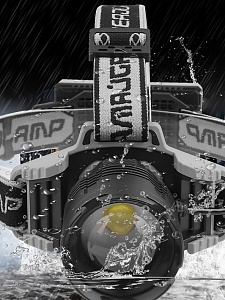 Патриот PT-FLG43 фонарь налобный (1L, 2*18650, ZOOM)