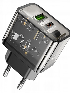 HOCO N34 Черный ЗУ с TYPE-C/USB (PD20W+QC3.0, 3000mA)