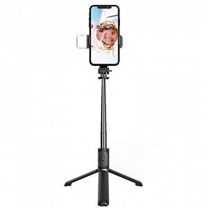 Штатив для телефона. Селфи палка для смартфона с подсветкой монопод-трипод 2 в 1 Орбита OT-SMH20