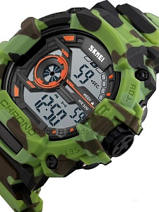 Skmei 1233 Зеленый камуфляж часы наручные