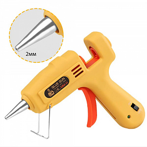 Клеевой пистолет со стержнями в кейсе Помощник PM-ING01