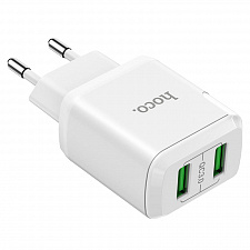 HOCO N6 Белый ЗУ с 2*USB (QC 3.0, 3000mA)