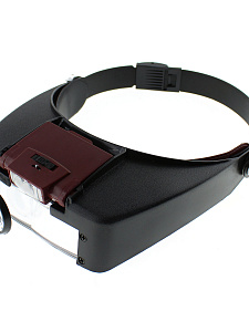 Лупа налобная увеличительная с подсветкой Орбита OT-INL12