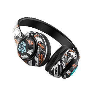 Наушники беспроводные Bluetooth с микрофоном и радио Орбита OT-ERB48 Черные