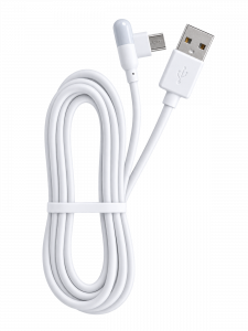 Орбита OT-SMM57 Белый кабель USB 2.4A (microUSB) 1м угловой