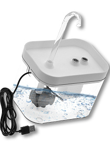 Поилка для кошек автоматическая с подсветкой 1.5л, фонтан TITAVIN TI-ADF001