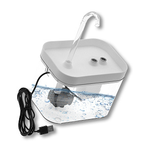 Поилка для кошек автоматическая с подсветкой 1.5л, фонтан TITAVIN TI-ADF001