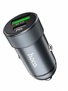 HOCO Z32B Черный ЗУ авто USB (PD27W+QC3.0,4500mA)