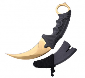 Патриот PT-TRK09 нож складной (Керамбит, золотой)