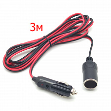 Удлинитель гнезда прикуривателя для автомобиля штекер-гнездо TDS TS-CAU44 3 метра