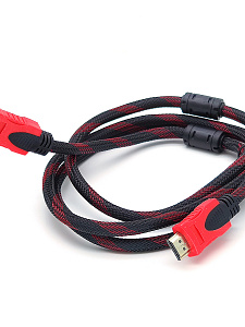 Орбита OT-AVW04 кабель HDMI-HDMI 1.5м (v1.3,оплётка, 2 фильтра)