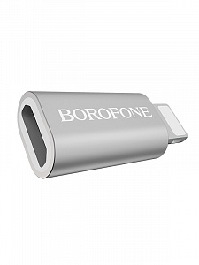 BOROFONE BV5 переходник (гнездо MicroUSB - штекер Lightning)