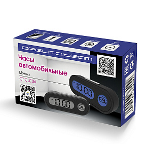 Часы автомобильные электронные с термометром Орбита OT-CLC06