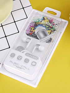 ELMCOEI EV-238 Белые наушники-гарнитура (3.5мм)