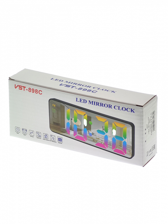 Часы электронные настольные от сети VST 898С FRGB