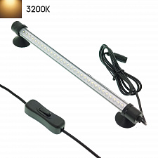 Светильник лампа для аквариума светодиодная ТЕПЛАЯ ЖЕЛТАЯ Огонек OG-LDP02