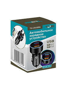 Зарядка в прикуриватель для автомобиля 2*USB TDS TS-CAU69A