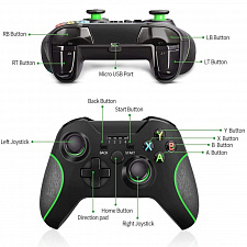 Орбита OT-PCG16 Черный геймпад игровой (2.4Гц)