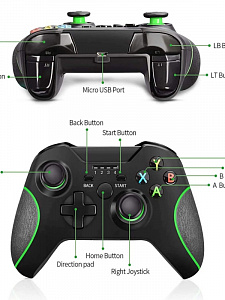 Орбита OT-PCG16 Черный геймпад игровой (2.4Гц)