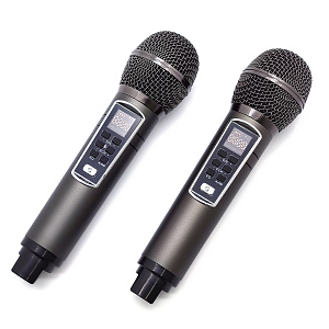 SDRD SD-128 Серая Караоке система (2 микр, Bluetooth 4.2) МЯТАЯ УПАКОВКА