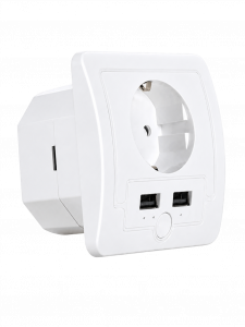 Умная розетка с USB Wi-Fi 16A Орбита OT-HOS15