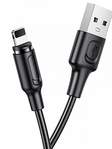 BOROFONE BX41 Черный кабель магнитный USB 2.4A (iOS Lighting) 1м