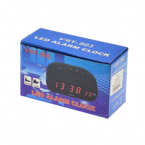 VST 803-5 Синие часы настольные+БЛОК