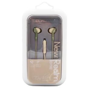 ELMCOEI EV-182 Бежевые наушники-гарнитура (3.5мм)