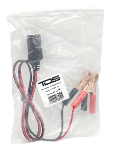 Удлинитель (переходник) с аккумулятора на гнездо прикуривателя 1 метр TDS TS-CAU43