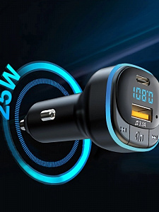 FM-модулятор трансмиттер автомобильный с Bluetooth TDS TS-CAF23