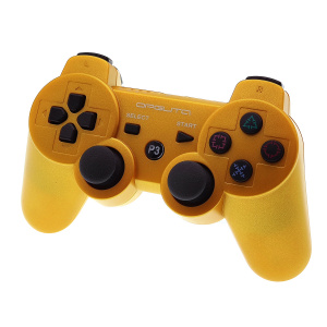 Геймпад беспроводной Bluetooth джойстик для PS3, ПК, Орбита OT-PCG02 Золотой