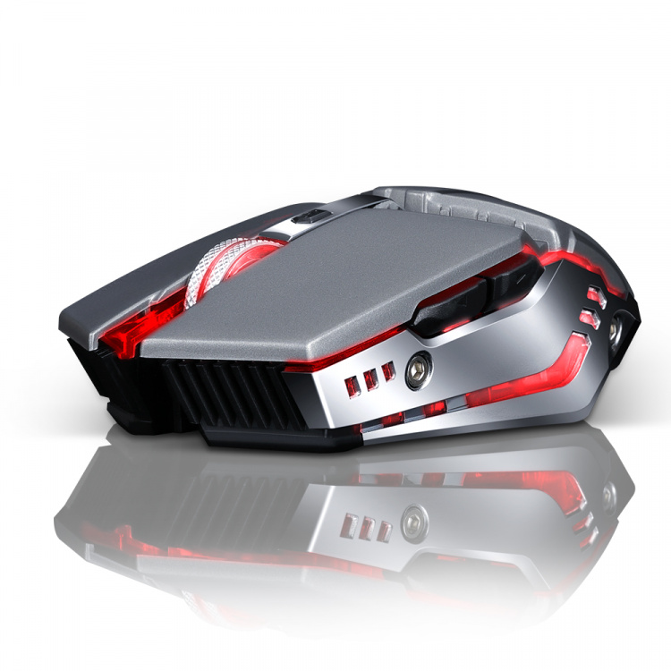 Орбита OT-PCM71 Серая игровая мышь беспроводная (USB, 2.4ГГц, аккум, 10м)