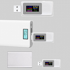 KEWEISI KWS-MX19 Белый USB тестер QC3.0 (4-30В, 5.5А)