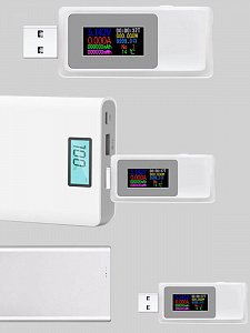 KEWEISI KWS-MX19 Белый USB тестер QC3.0 (4-30В, 5.5А)