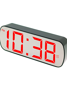 Часы электронные настольные от сети с будильником и термометром VST 895Y-1 Красные