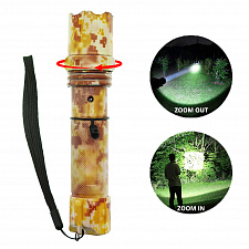 Патриот PT-FLR16 фонарь ручной камуфляж (1L, 18650.,ZOOM)