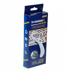 Лупа ручная увеличительная с подсветкой, с УФ светодиодом Орбита OT-INL31