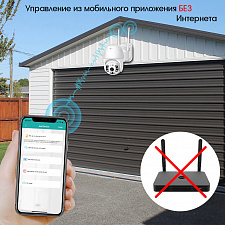 Камера видеонаблюдения WI-FI уличная поворотная 3 Mp Орбита OT-VNI24