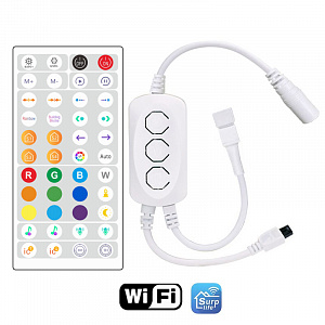 Огонек OG-LDL48 LED контроллер DC 12-24В (Wi-Fi. RGB, 3PIN, пульт)